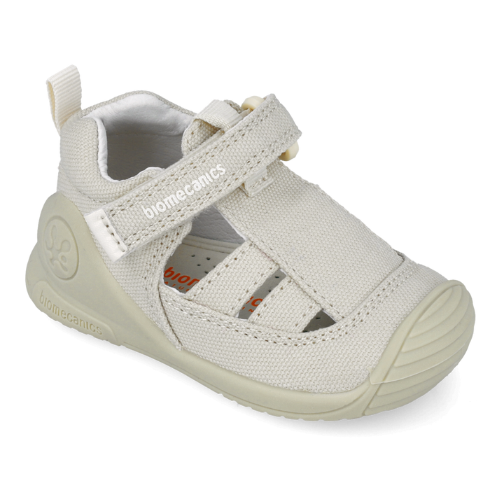Sandali primi passi in tessuto, Beige