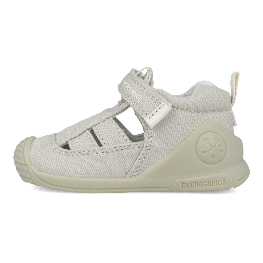 Sandali primi passi in tessuto, Beige