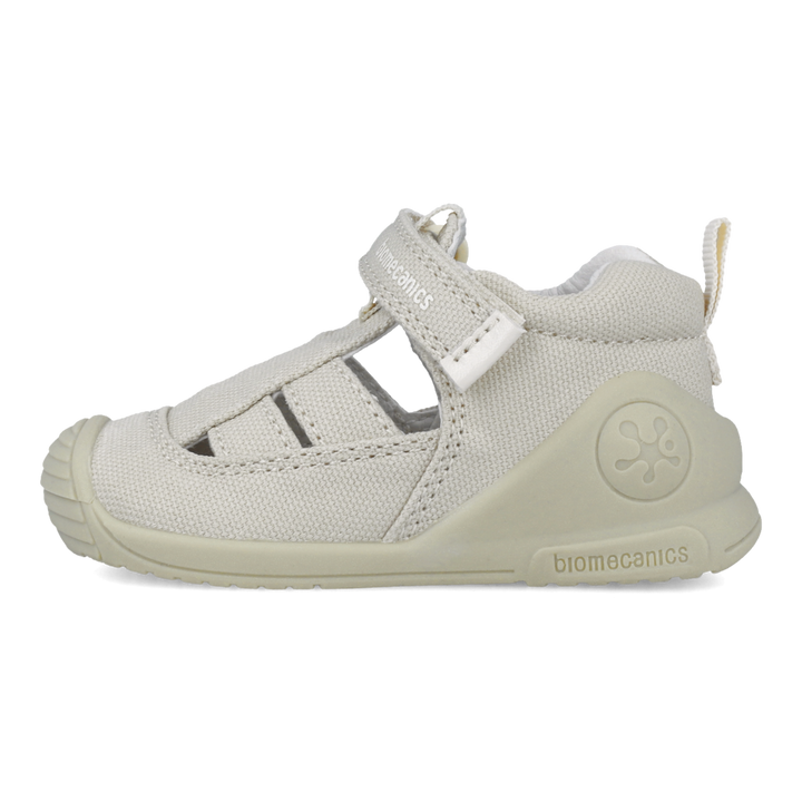 Sandali primi passi in tessuto, Beige