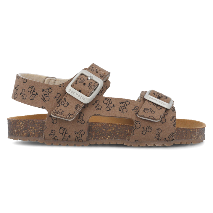 Sandali flessibili, Marrone con motorini