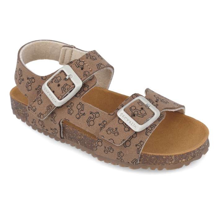 Sandali flessibili, Marrone con motorini