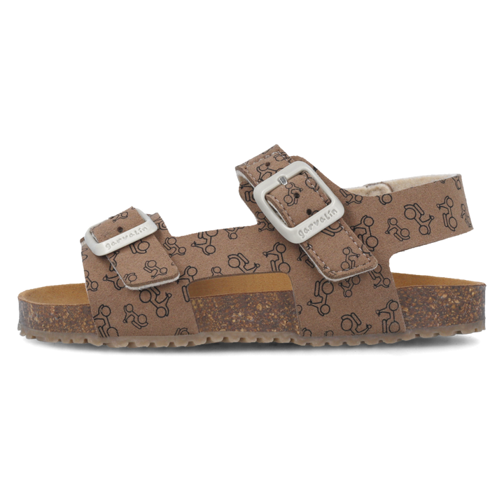 Sandali flessibili, Marrone con motorini