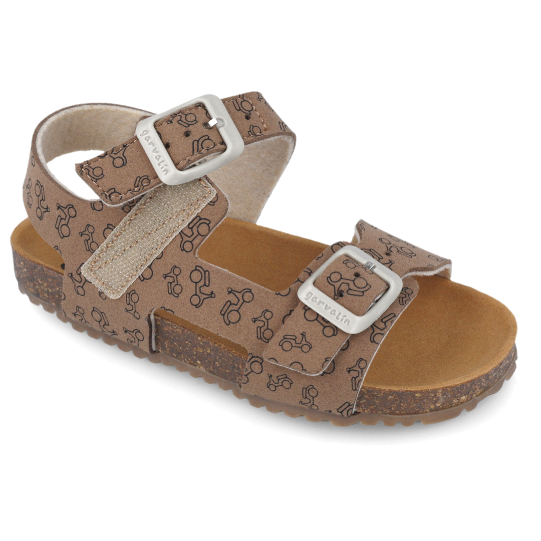 Sandali flessibili, Marrone con motorini