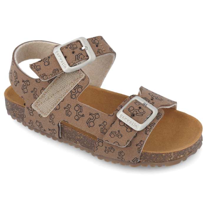 Sandali flessibili, Marrone con motorini