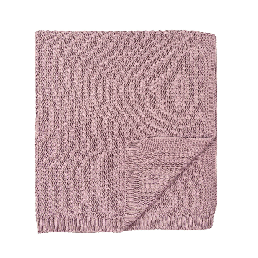 Knitted bamboo blanket, Lila