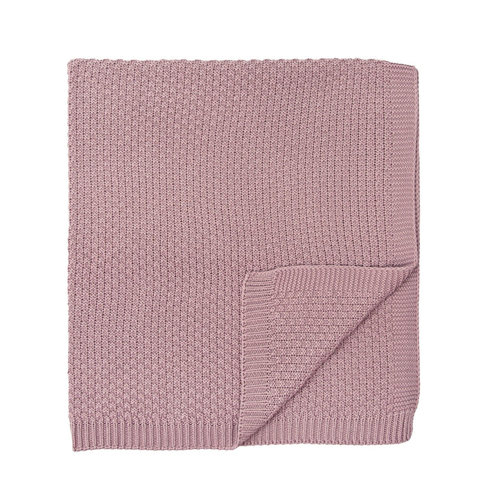 Knitted bamboo blanket, Lila