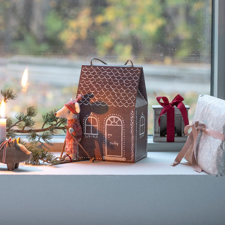 Paper Gift Bag, Gingerbread House