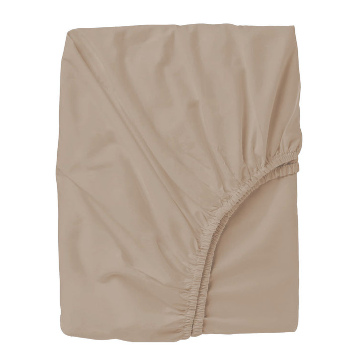 Single bed fitted sheet in cotton 90x200, Linen 