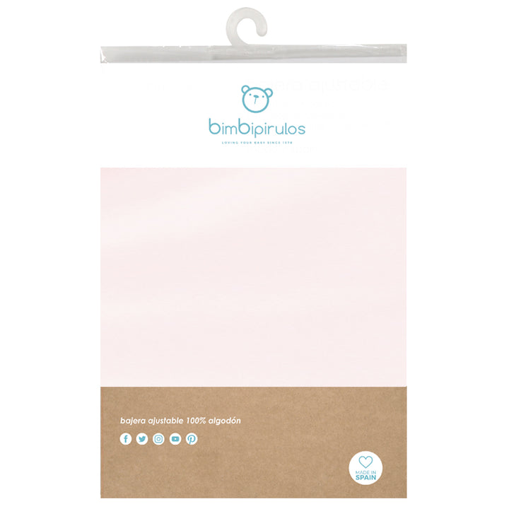 Lenzuolo con angoli carrozzina 40x80, Rosa