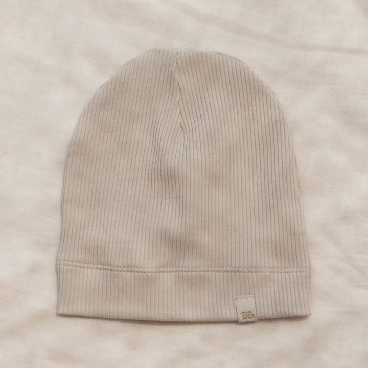 Cappellino beanie in bambù bio, Sabbia