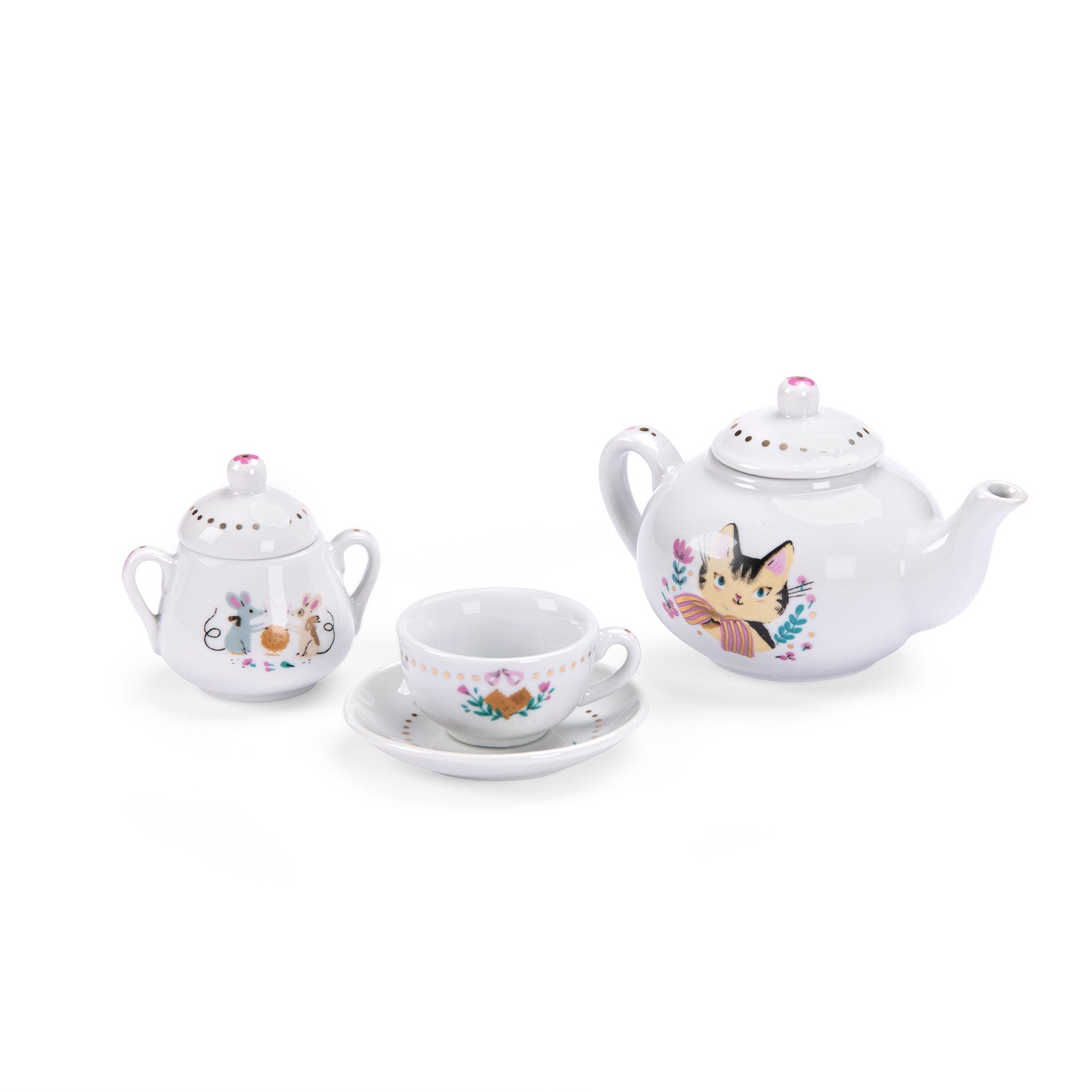 Lachineuse 2279 – Servizio Da Tè In Ghisa Con Drago Asiatico – Teiera E Tazze – Regalo Giapponese Originale