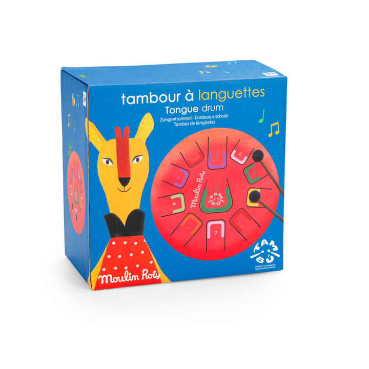 Tamburo con linguette in metallo rosso, Tambù | Moulin Roty