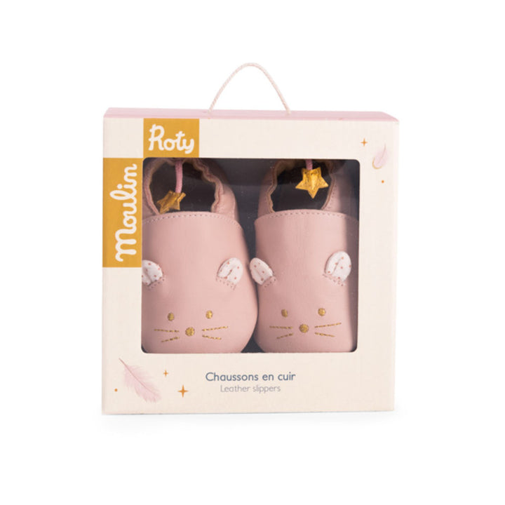 Pink Topo leather shoes