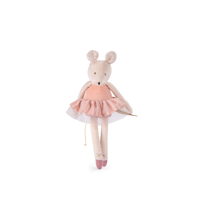 Peluche piccolo Topo rosa, La petite école de danse | Moulin Roty