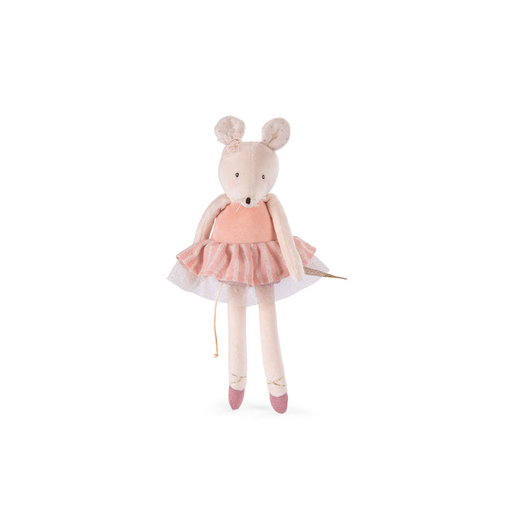 Peluche piccolo Topo rosa, La petite école de danse | Moulin Roty