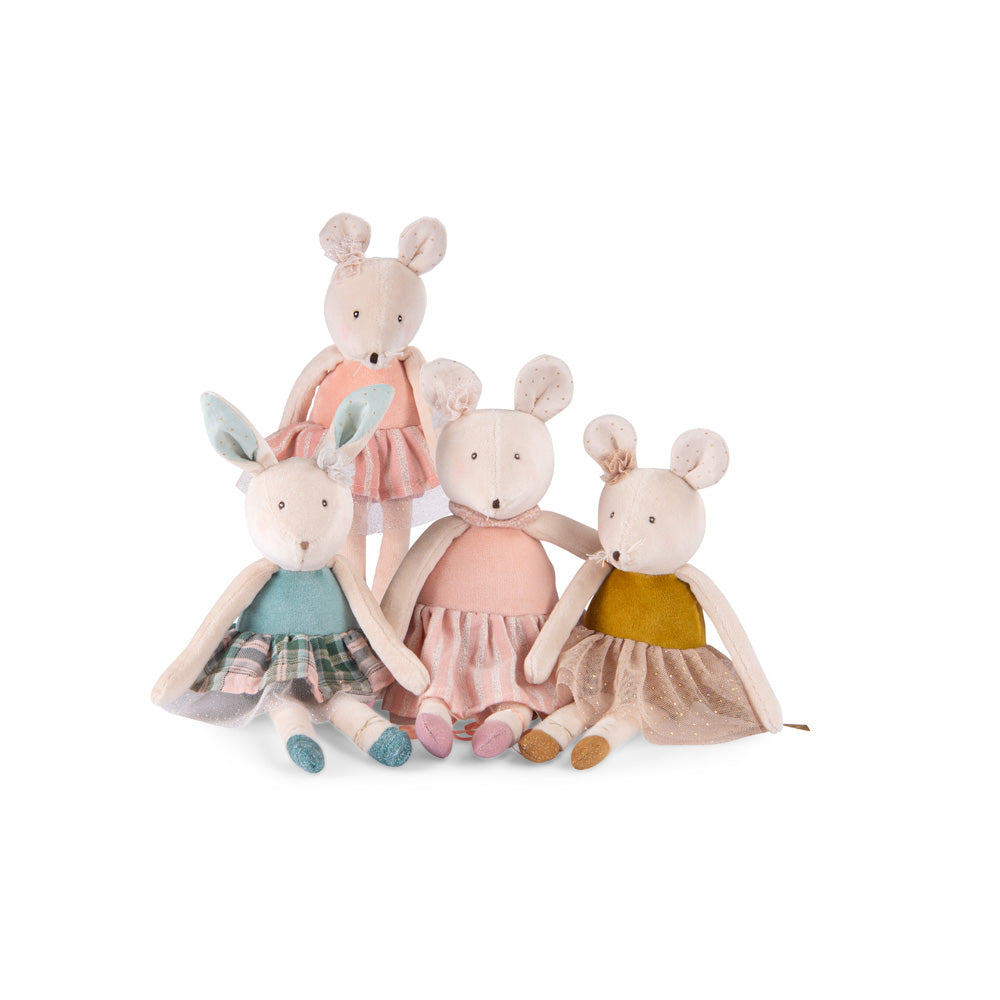 Peluche piccolo Topo oro La petite ecole de danse Moulin Roty PIPI PUPU and friends