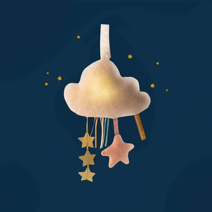 Luminous cloud with hanging activities