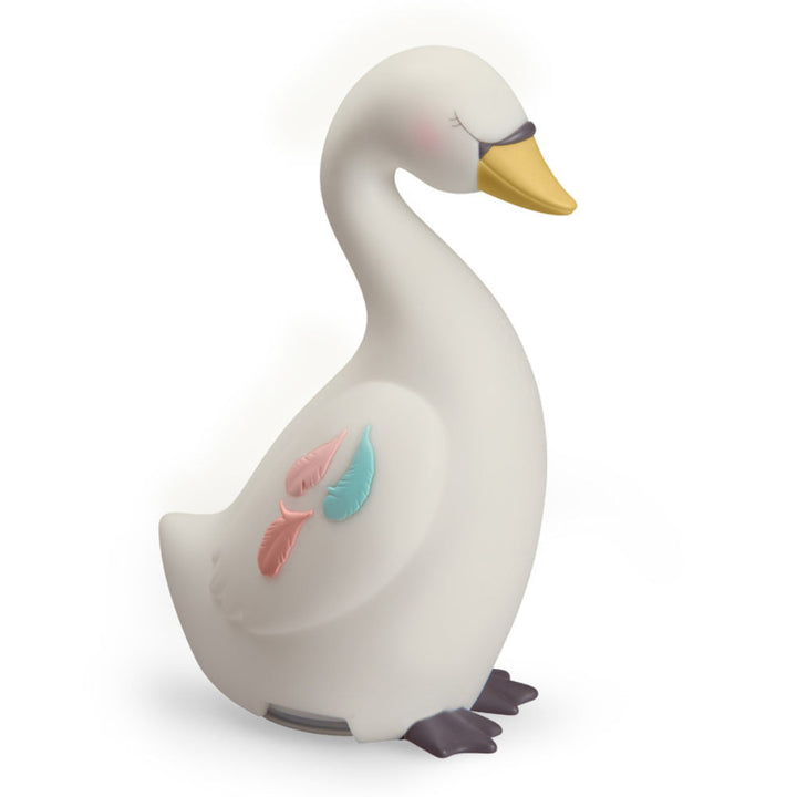 Lampada da notte regolabile in silicone, Cigno | Moulin Roty