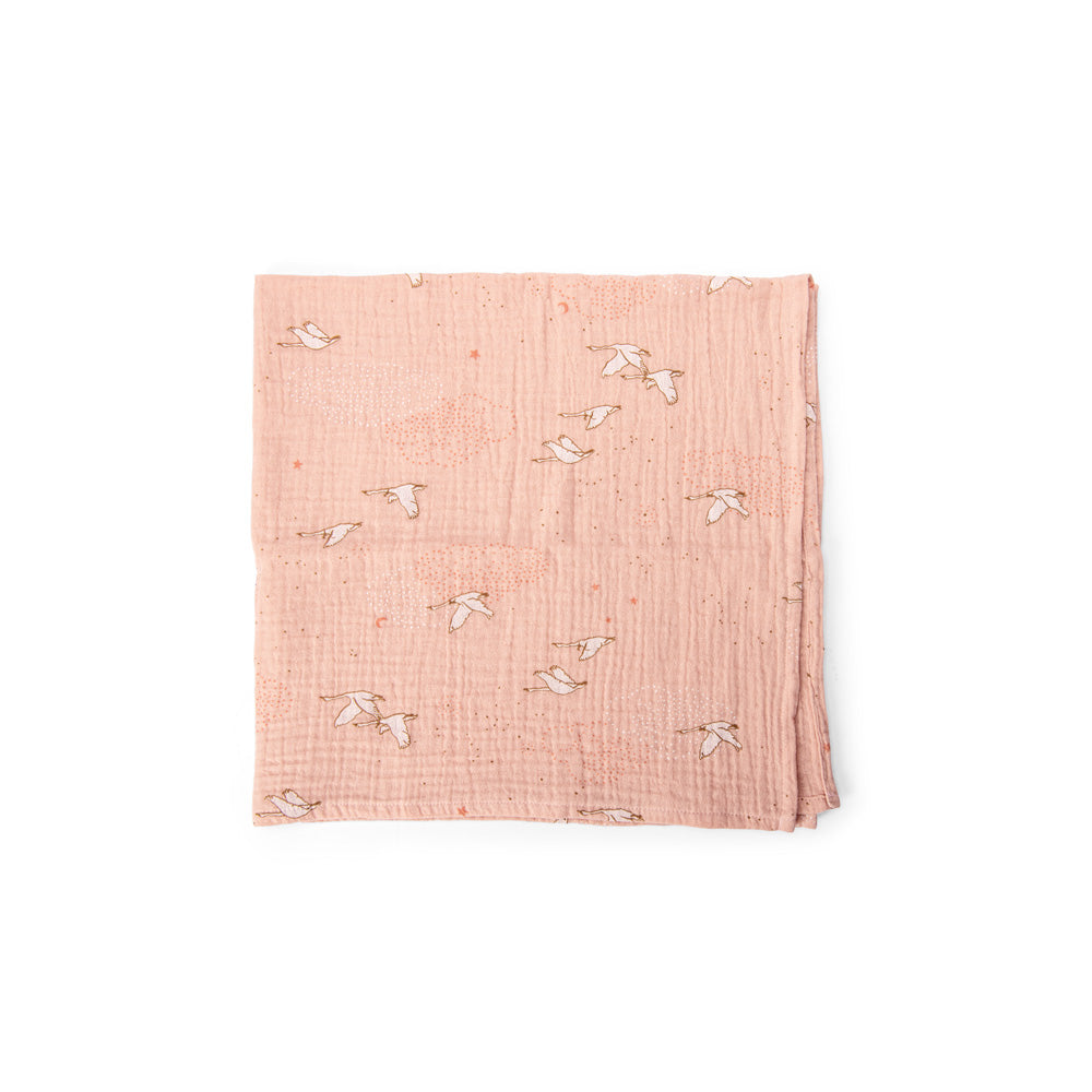 Set of 3 organic cotton muslin covers, La petite école de danse