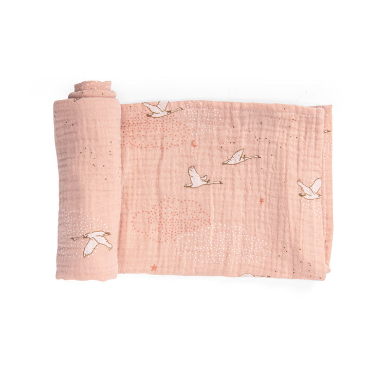Set of 3 organic cotton muslin covers, La petite école de danse