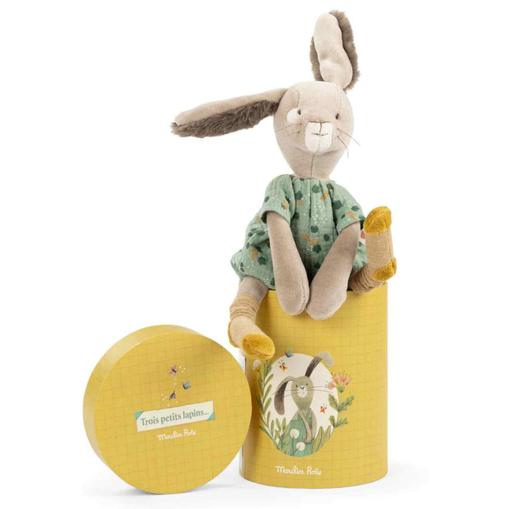 Gift Boxed Puppet, Sage Bunny