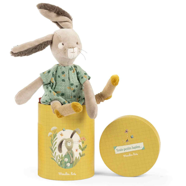 Gift Boxed Puppet, Sage Bunny