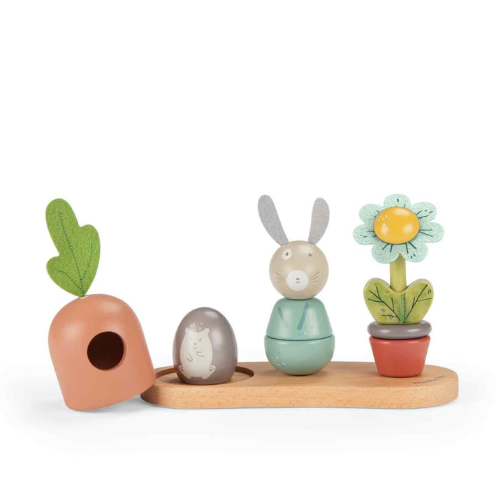 Stackable wooden, Three little rabbits