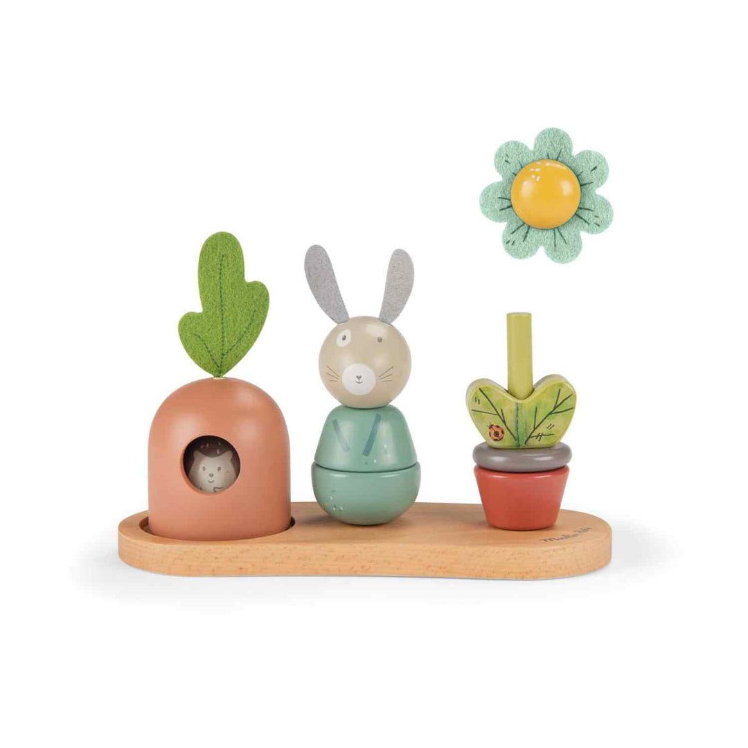 Stackable wooden, Three little rabbits