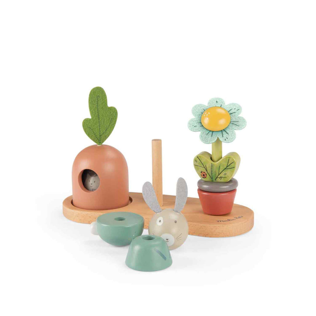 Stackable wooden, Three little rabbits