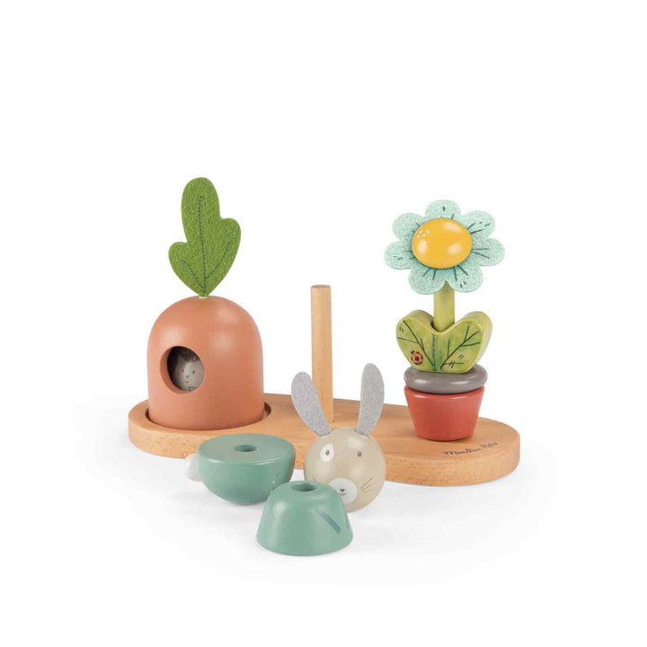 Stackable wooden, Three little rabbits