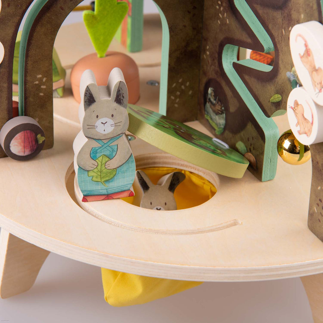Multi-activity wooden garden