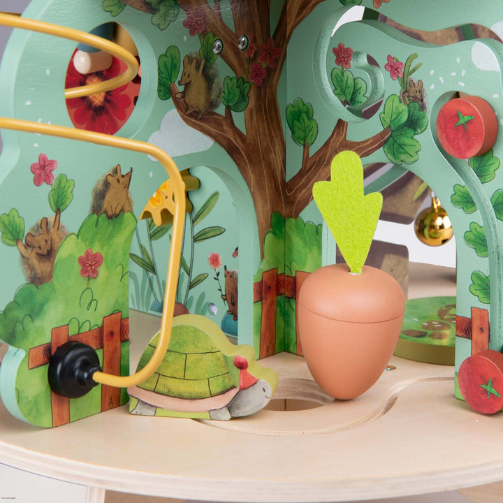 Multi-activity wooden garden
