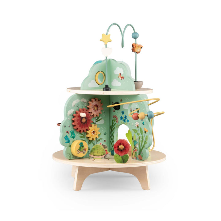 Multi-activity wooden garden