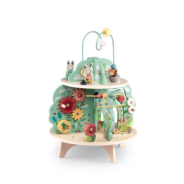 Multi-activity wooden garden