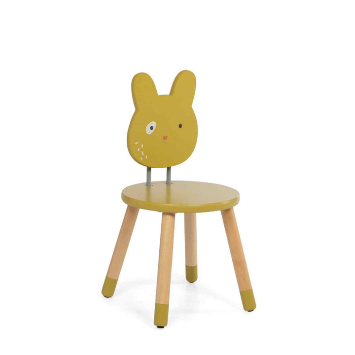 Sedia in legno per bambini, Coniglio ocra