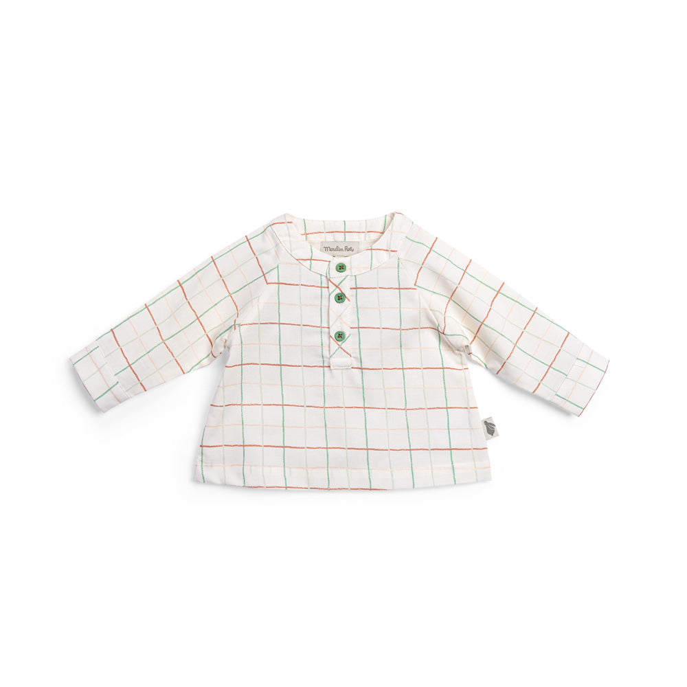 Camicia in cotone bio panna, Johan | Moulin Roty