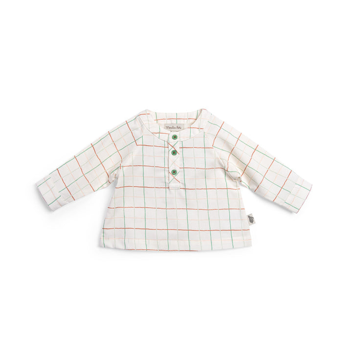 Camicia in cotone bio panna, Johan | Moulin Roty