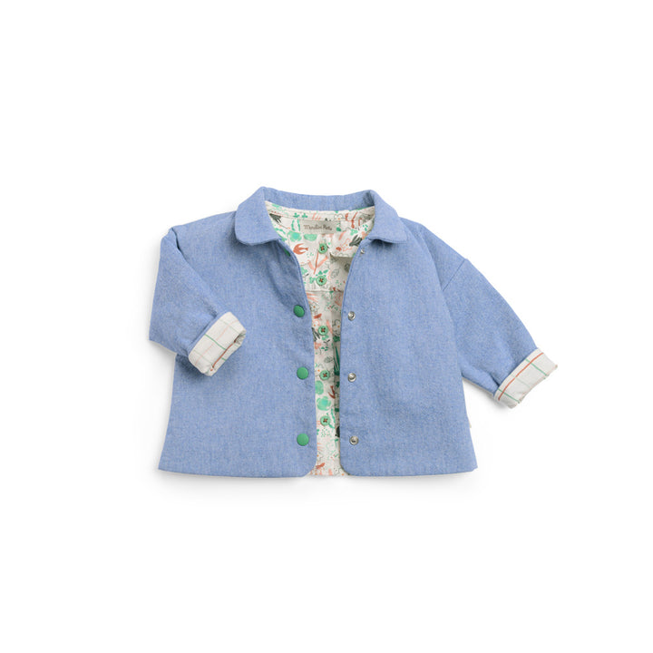 Camicia svasata in cotone bio stampato, Juliette | Moulin Roty