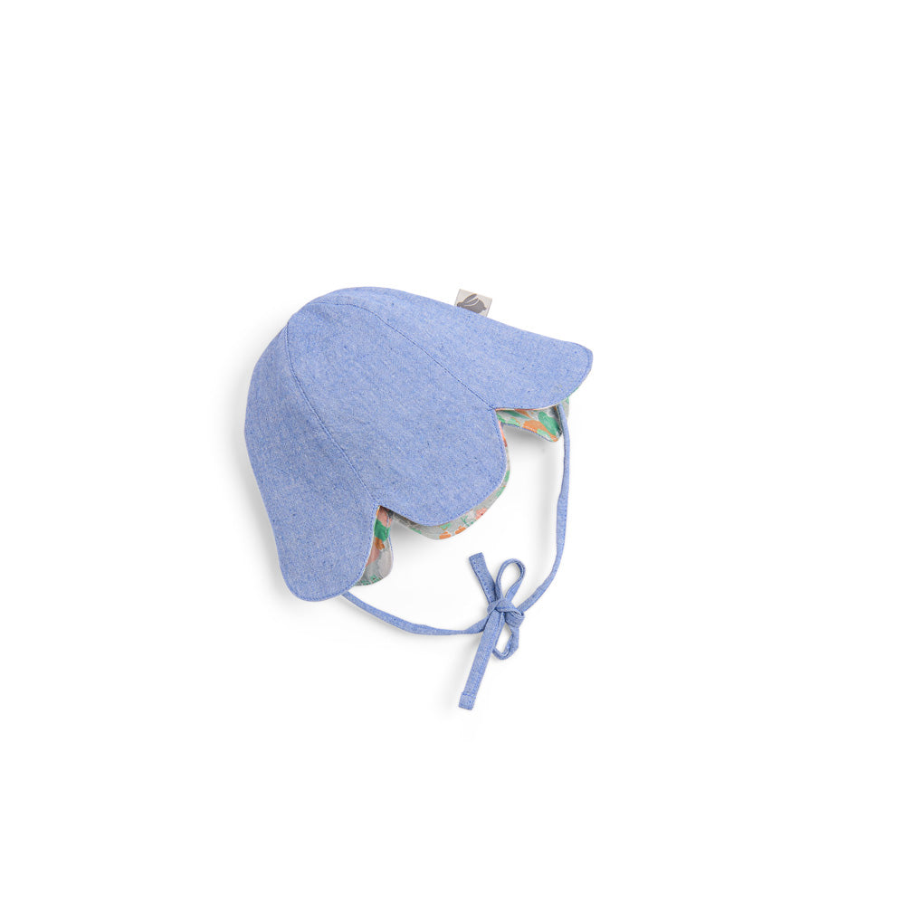 Cappello da sole fiore effetto denim, Jody