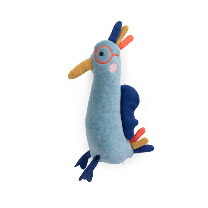 Moulin Roty | Piccolo peluche Uccellino blu, Les Toupitis