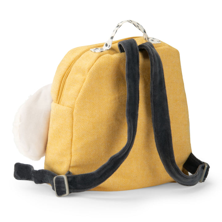 Yellow soft backpack, Pilou dog