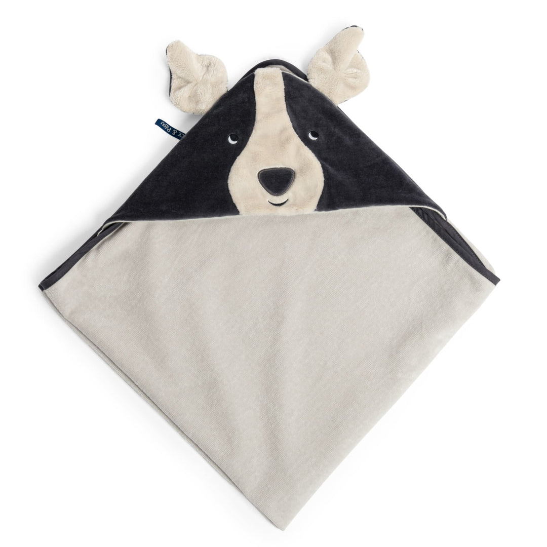 Baby Bathrobe, Puce Dog