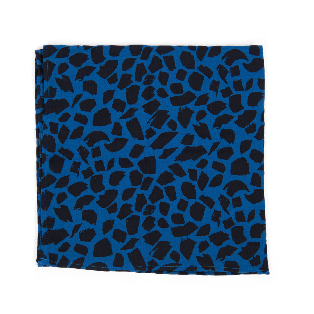 Set of 3 organic cotton muslin blankets, Puce and Pilou