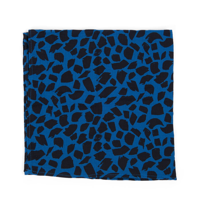 Set of 3 organic cotton muslin blankets, Puce and Pilou