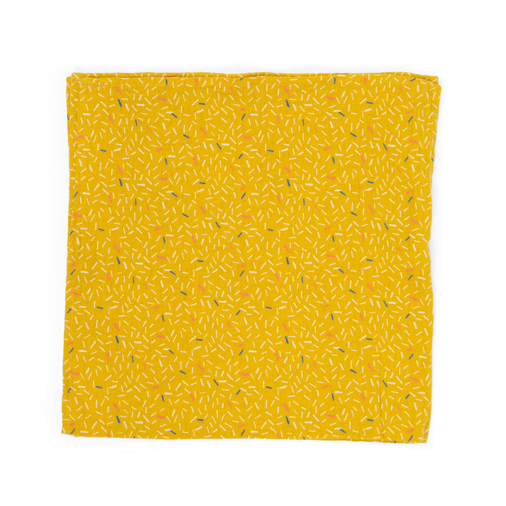 Set of 3 organic cotton muslin blankets, Puce and Pilou
