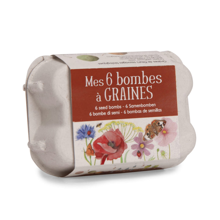 Cofanetto 6 bombe di semi bio, Fiori