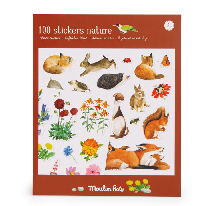 Adesivi riposizionabili, Natura (100 pz)