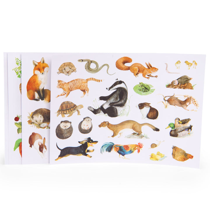 Adesivi riposizionabili, Natura (100 pz)
