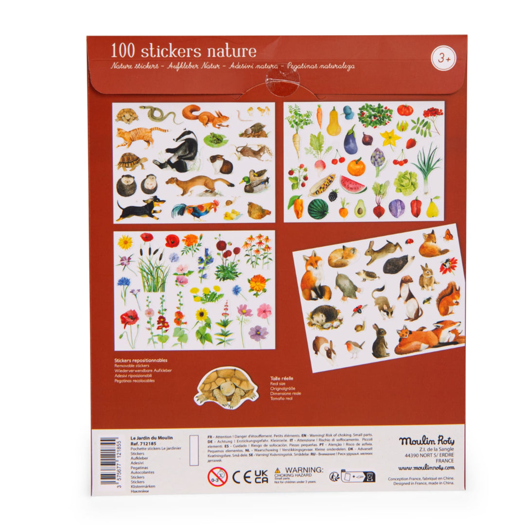 Adesivi riposizionabili, Natura (100 pz)