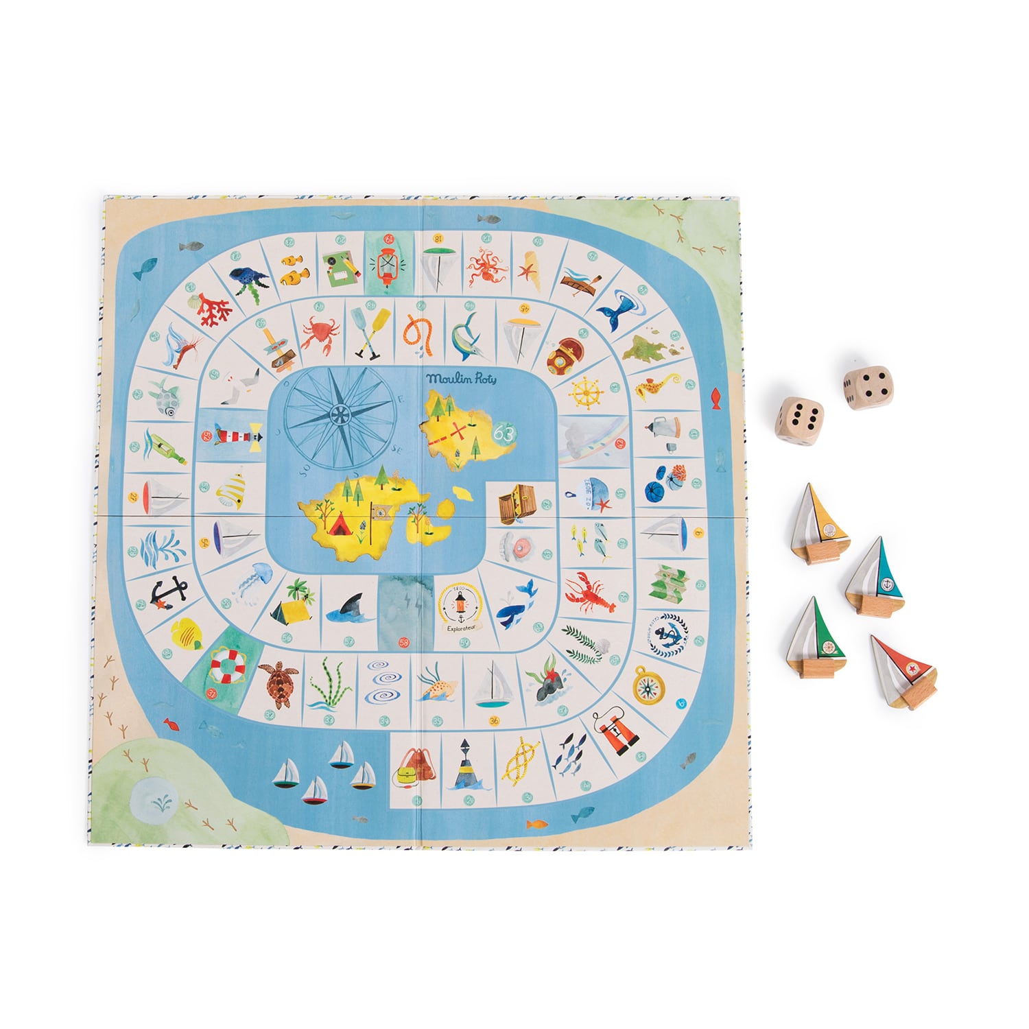 Moulin Roty | Gioco dell'oca dell’esploratore, Le Jardin
